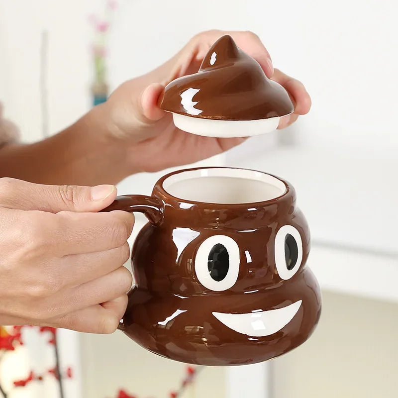 poop-shaped coffee mug