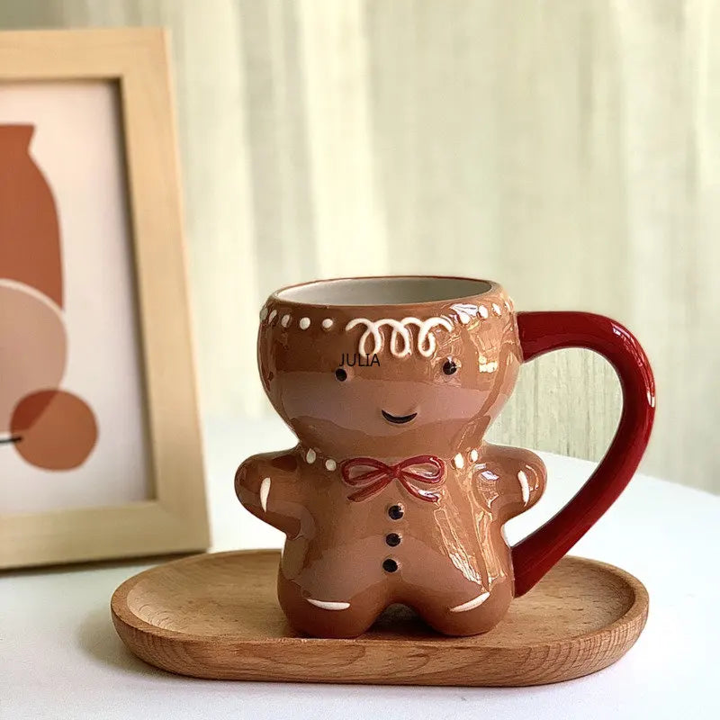 Gingerbread man mug