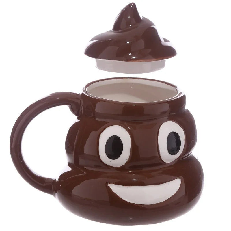 poop-shaped coffee mug