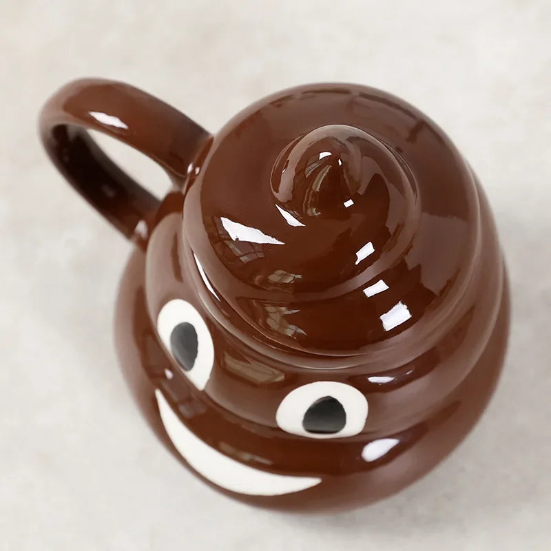 poop-shaped coffee mug