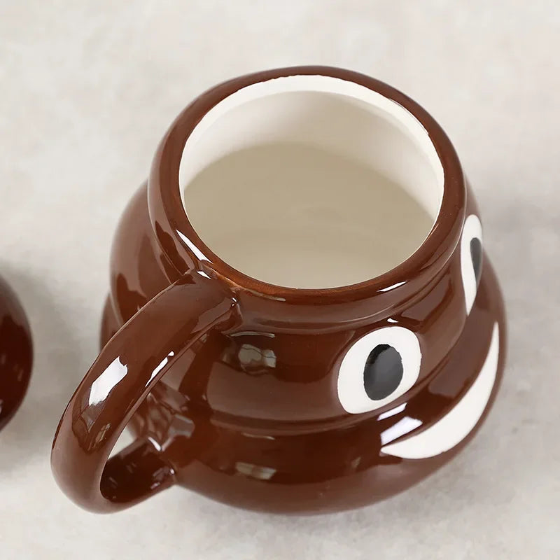 poop-shaped coffee mug