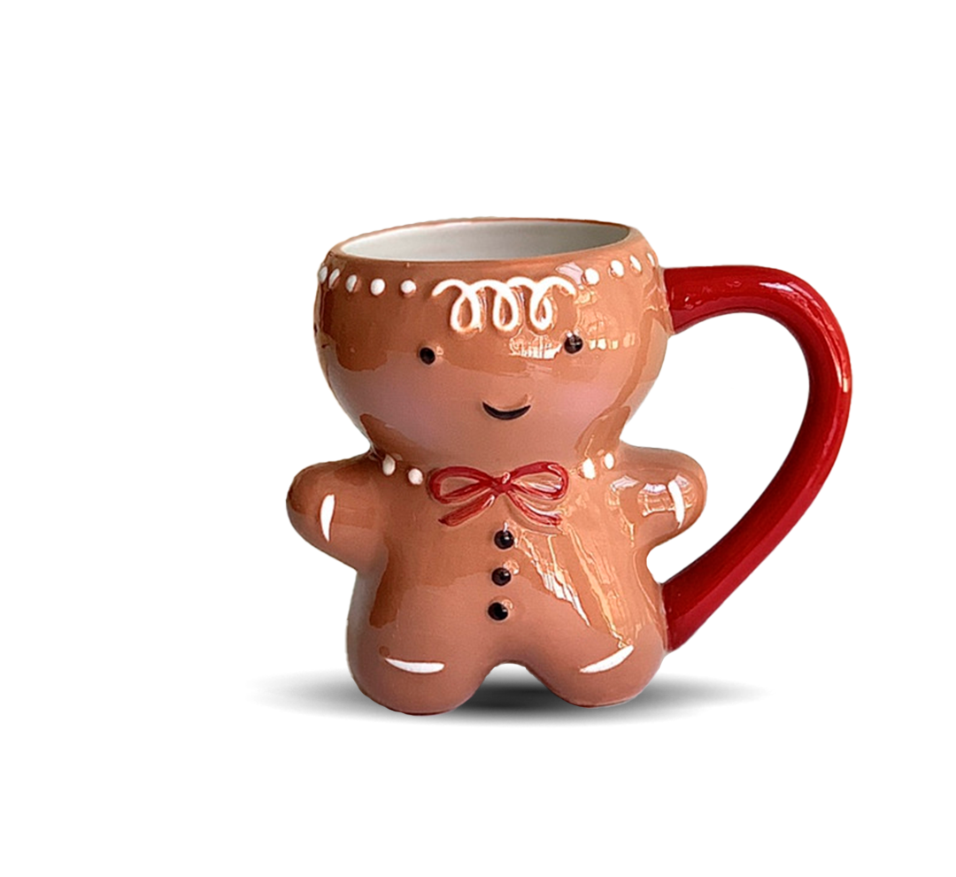 Gingerbread man mug